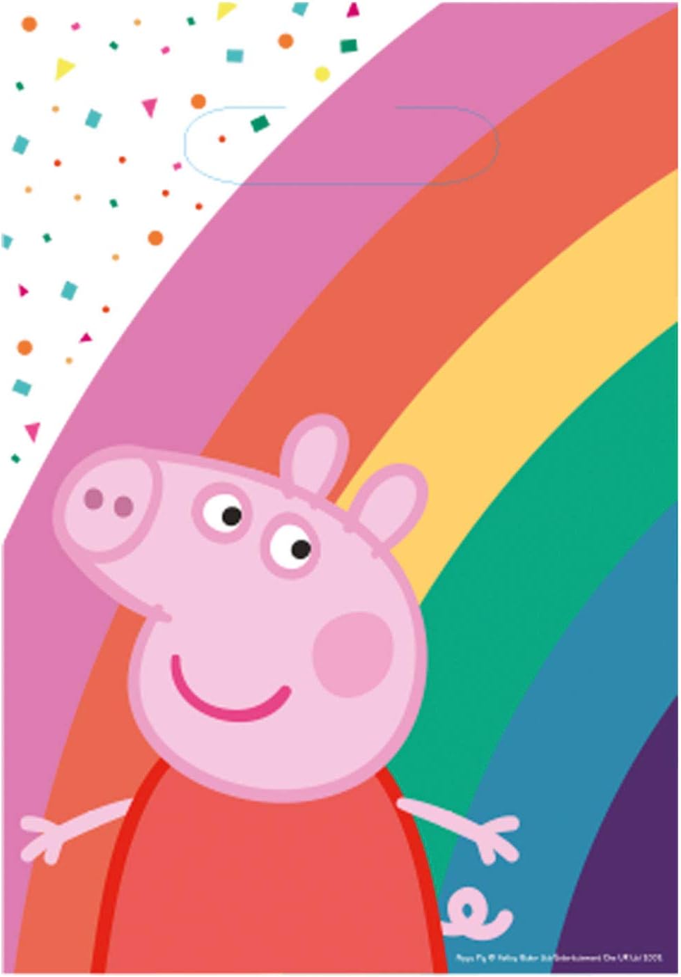 Amscan 9906335 Officially Licensed Peppa Pig Party Loot Bags 8 Pack