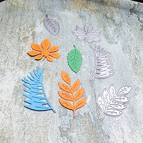 Misright Creative Embossing Leaf Combination Metal Steel Cutting Dies Stencils DIY Scrapbooking