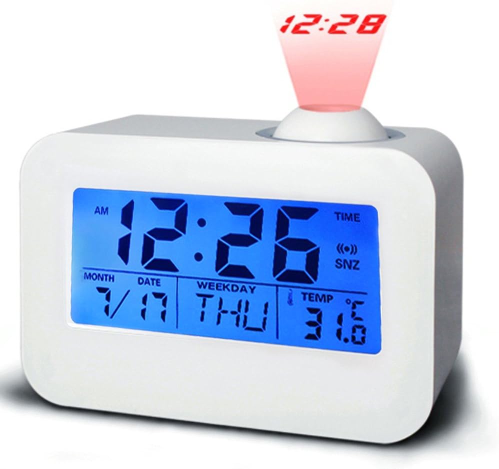 EBILUN Projection Clock LED Digital Alarm Clock Multifunction Digital
