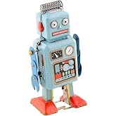 CHIMUYU Wind Up Vintage Robot Retro Classic Clockwork Spring for Collection, Xmas, Gift, Party, Birthday, Festival, Surprise, Memories