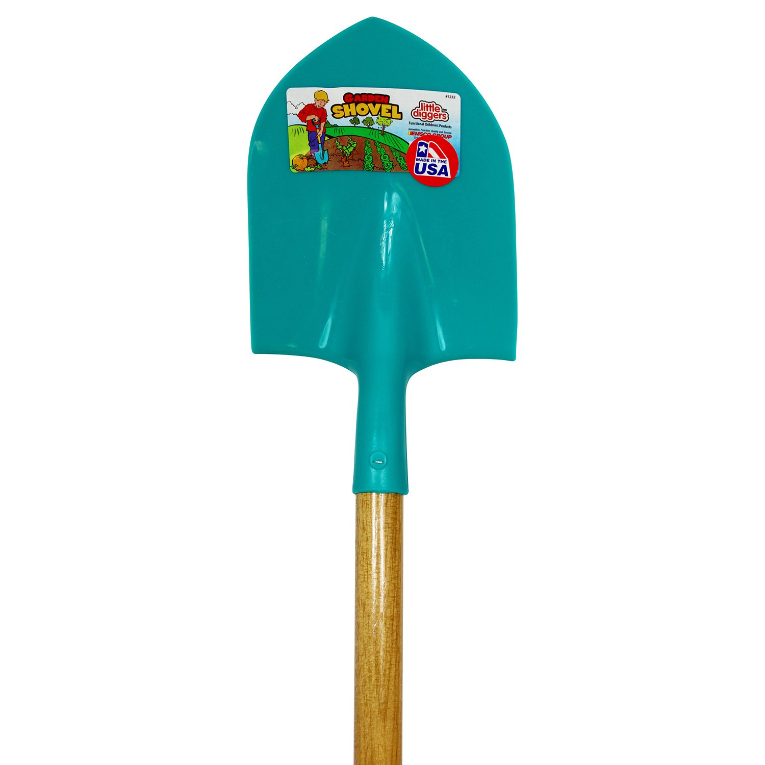 Emsco Group 1232 Little Diggers Child Safe Tool – Garden Kid Shovel, Teal