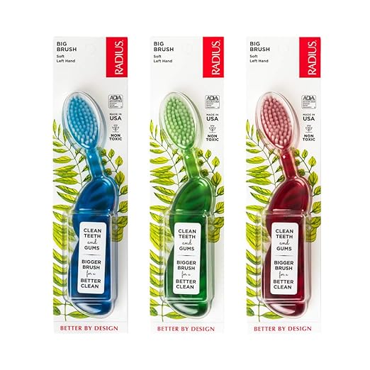 RADIUS Original Left Hand Toothbrush, Pack of 3 Amazon.co.uk Health