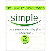 Simple 2-pack Pure Soap For Sensitive Skin for Women
