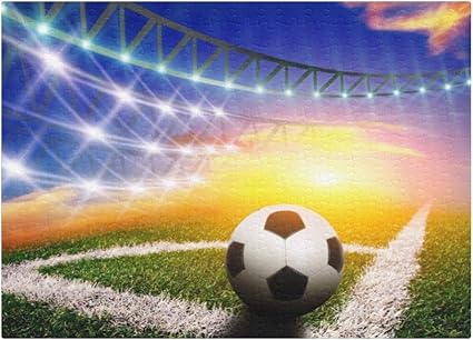 Amazon.com: Rompecabezas personalizado para adultos, 300 piezas, divertido y personalizado, bola de fútbol en puzles de portería para niños, regalo de bricolaje, para decoración de bodas: Toys \u0026 Games