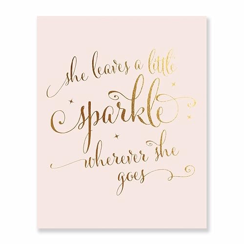 pink and gold nursery decor