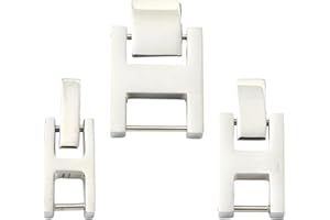 LiQunSweet 3 Pcs 3 Styles Stainless Steel Watch Band Clasp and Closure Fold Over Clasps Extenders Foldover Extension Clasps f