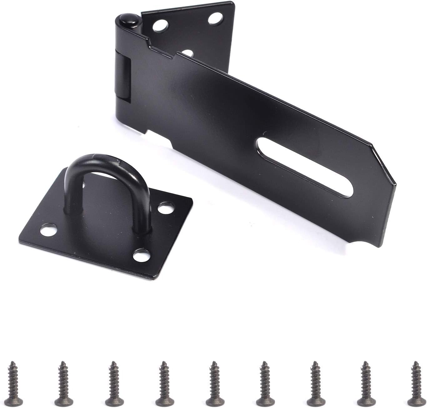 2 Pack Door Locks Hasp Latch, Stainless Steel Safety Packlock Clasp ...