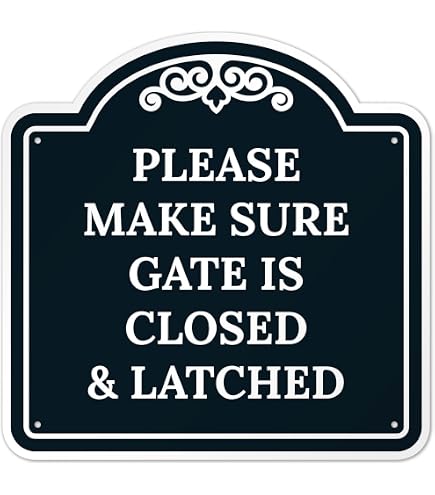 Yuzkouge Türschild 'Please Close The Door Gently' – 2 Stück, 25,4 X 17,8 Cm, Aus Aluminium, Wetterfest & Leicht Zu Montieren