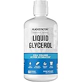 Jacked Factory Liquid Glycerol Cell Volume Hyper Hydrator - Pump Pre Workout with Vegan Glycerol for Muscle Pumps, & Strength - 60 Servings, Unflavored