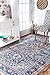 nuLOOM Lilah Vintage Medallion Accent Rug, 3x5, Blue