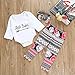 Little Big Sister Matching Clothes Romper T-shirt + Floral Pant + Headband Outfits Set (0-6M, Little Sister)