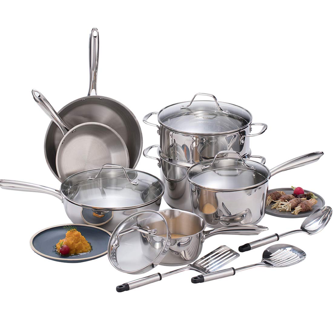 Best Emeril™ 14-Piece Stainless Steel And Copper Core Cookware Set