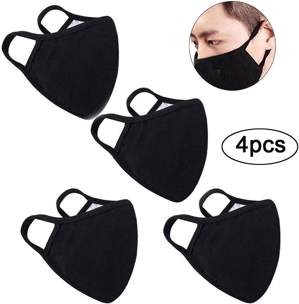 Unine 3/4/10/20 Pcs Face Cover Breathing Filter, Cotton Reusable Breathable Safety Air Fog Respirator,Protection Filters from Dust for Women Man,Indoor Outdoor Sports Activities Use