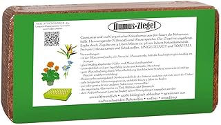 Humusziegel - Kokoserde gepresste Blumenerde aus Kokosfaser 10 x 650g - 90 L