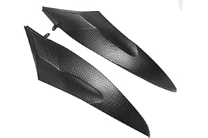 XMMT Pair Black ABS Tank Side Fairing Panel Gas Tank Cover Trim Cowl For YAMAHA YZF-R6 2006 2007