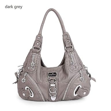 EHOMEE Angelkiss Women Bag Top-handle Handbag Fashion Satchel Dumpling Pack Shoulder Bag Tote Bag (dark gray)