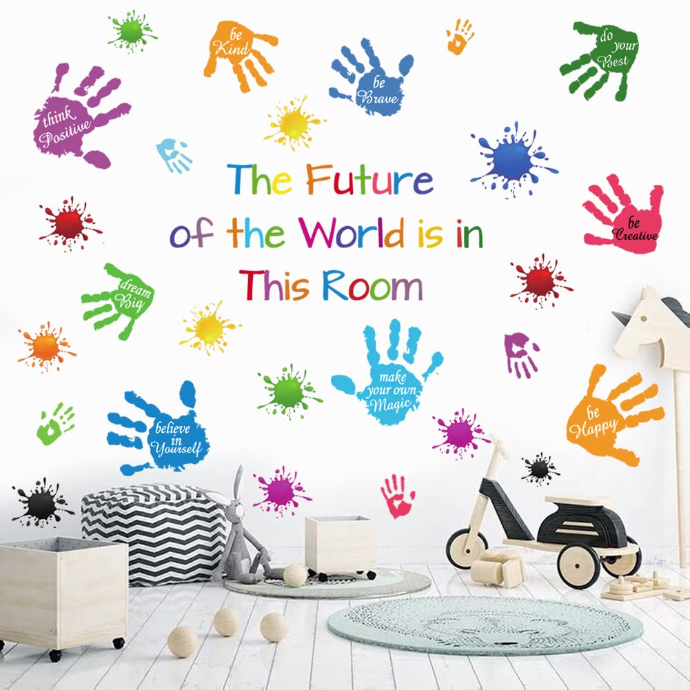 Mua Colorful Inspirational Quotes Wall Stickers Vinyl Paint Splatter ...