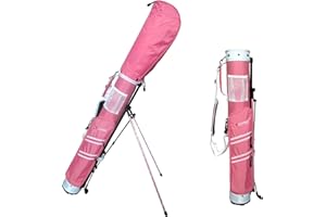 C9 A99 Golf Practice Sunday Range Golf Carry Bag with Stand & Strap Golf Travel Bag Removable Top 5" Pink Great Gift for Her! Monther's Day Gifts!