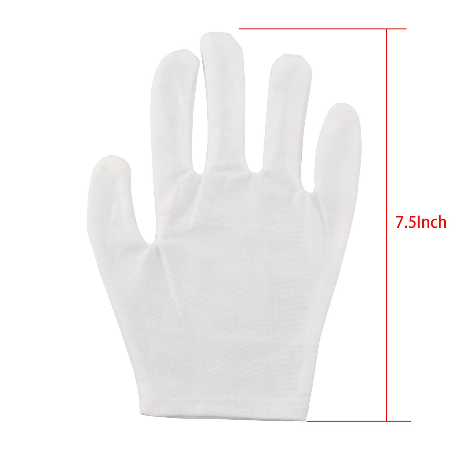 Aboat 6Pairs Cotton Gloves Moisturizing Gloves Hand Spa Gloves Cotton Cosmetic Moisturizing Gloves, White : Beauty