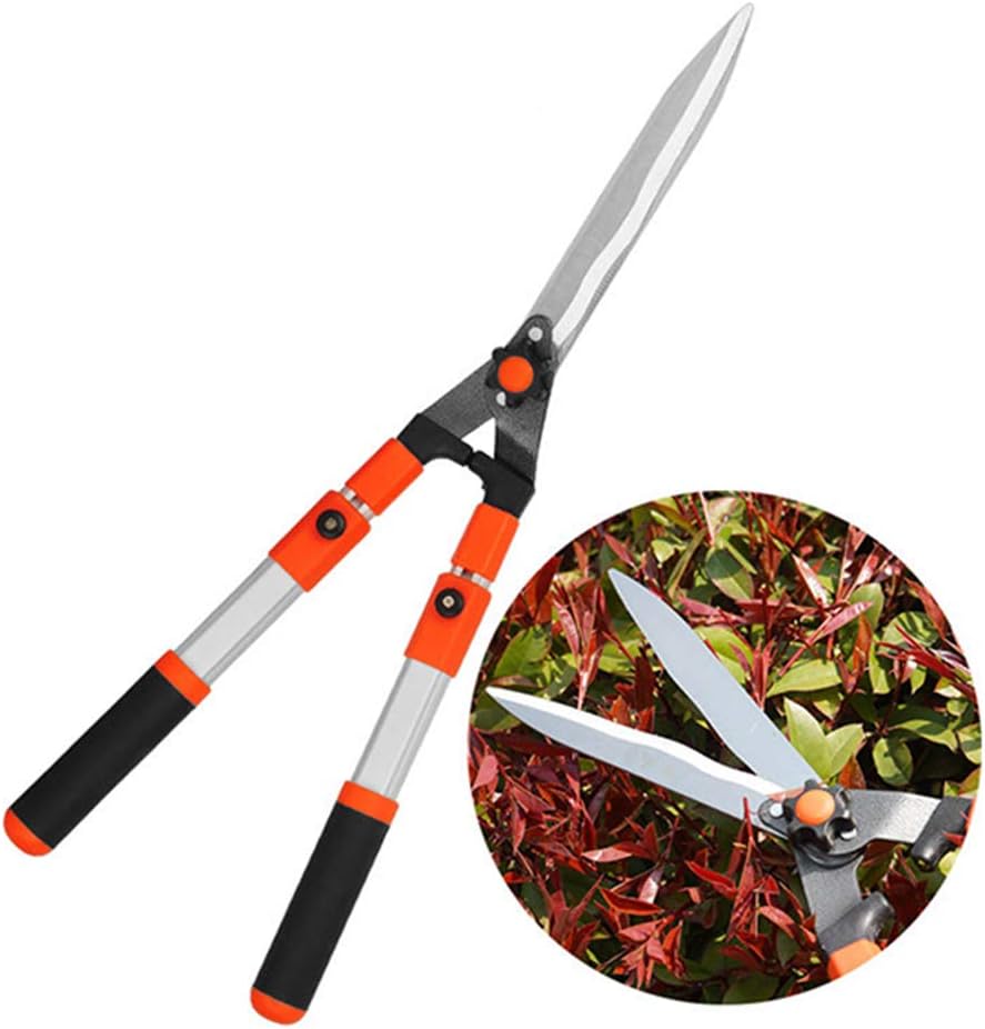 XPKZYSLJJ Telescopic Garden Hedge Clippers Aluminum Handle