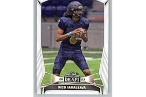 2023 Leaf Draft #27 Nico Iamaleava Tennessee Volunteers RC Rookie Football Trading Card
