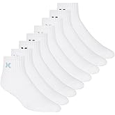 Hurley Mens 8 Pack Sport Cushioned Quarter Crew Socks