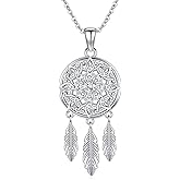 Cuoka 925 Sterling Silver Heart Necklace I Love You to The Moon and Back Pendant Sun Star Moon Necklace Jewelry for Women with Gifts Box