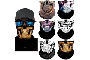 SIDASION Neck Gaiter Mask,Bandana Gator Face Cover Mask Sun UV Protection,Neck Warmer Balaclava,Tube Face Scarf,Headband for Outdoor