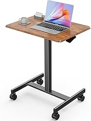 Sweetcrispy Mobile Small Standing Desk - Sit Stand