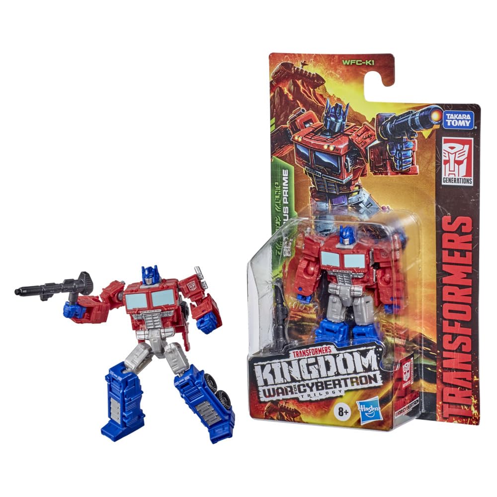 Transformers,F0662 Toys Generations War for Cybertron: Kingdom Core Class WFC-K1 Optimus Prime Action Figure - Kids Ages 8 and Up, 3.5-inch