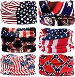 KALILY 6PCS/9PCS Headband Bandana - Versatile Sports & Casual Headwear –Multifunctional Seamless Neck Gaiter, Headwrap, Balaclava, Helmet Liner, Face Mask for Camping, Running, Cycling, Fishing etc