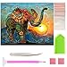DIY 5D Diamond Painting Full Drill Kits for Adults 16X12inch Cross Stitch Set Animal Rhinestone Embroidery for Wall Decoration Home Decor (Elephant)