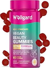 Wellgard Beauty Gummies Vegan Hair Skin Nails Biotin Zinc Vitamin A Biotin 60