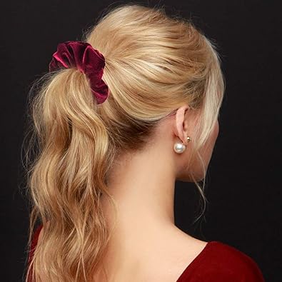 Buy Trendy Club Multicolour Velvet Korean Hair Scrunchies Ties