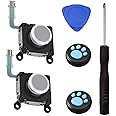 CHENLAN 2-Pack Replacement Joystick Button 3D Rocker Analog ThumbStick Replacement for Sony PSV 2000 PS Vita 2000 2001 White