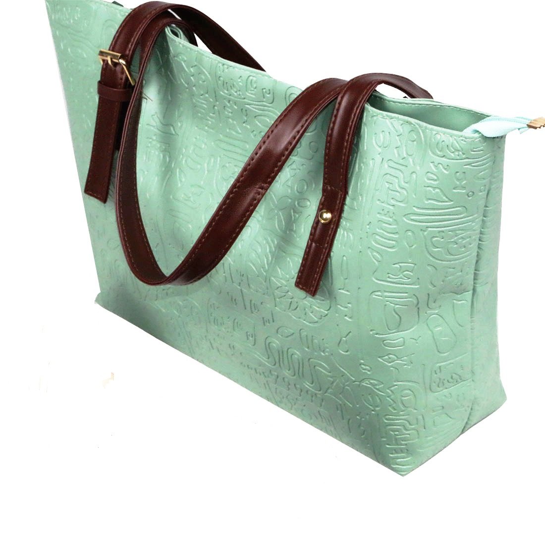 womens Shoulder Bag Casual Big Shoppingbags Tote Handbag Work Bag Travel Bags for Women Girls Ladies (Light green)