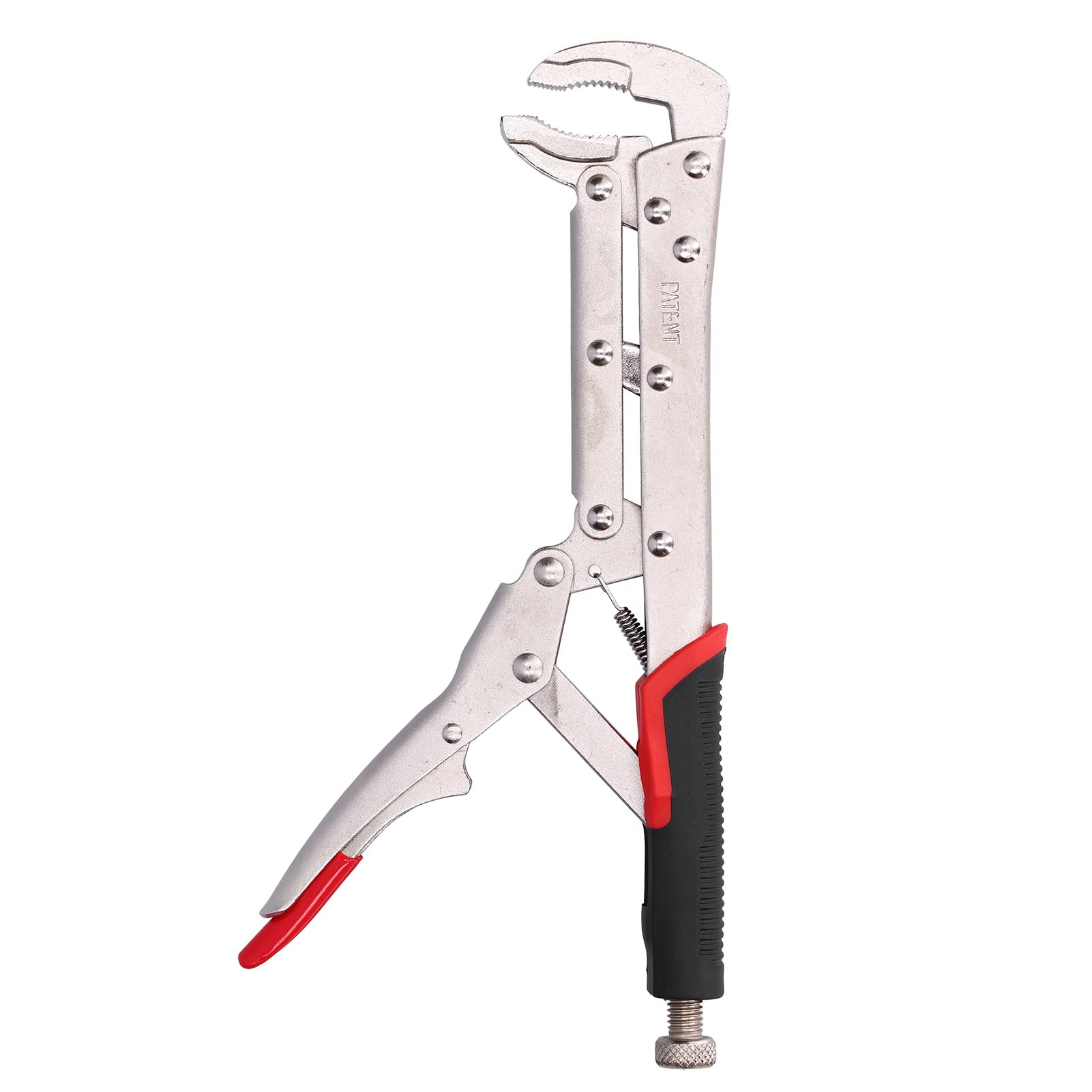 Nimomo Extended Locking Pliers Extended Locking Pliers Extra Long Curved Jaw Grip 80 Degree Woodworking Hand Tools