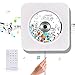 CD Music Player with Bluetooth & Remote Control Wall Mountable HiFi Home Audio Speakers, MP3, USB, 3.5mm Headphone Jack, AUX Input/Output (Portable CD Player)