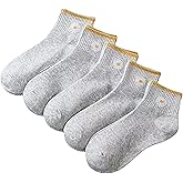 SENCODA 6/12 Pairs Womens Daisy Socks Vintage Patterned Crew Novelty Ankle Cute Floral Casual Dress Socks