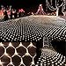 DOCHEER LED Net Mesh String Fairy Light Warm White, 9.8ft x 6.6ft 204 LEDs 8 Modes, LED Indoor Outdoor String Lights Waterproof Wedding Party Garden Room Christmas Holiday Decorative Light