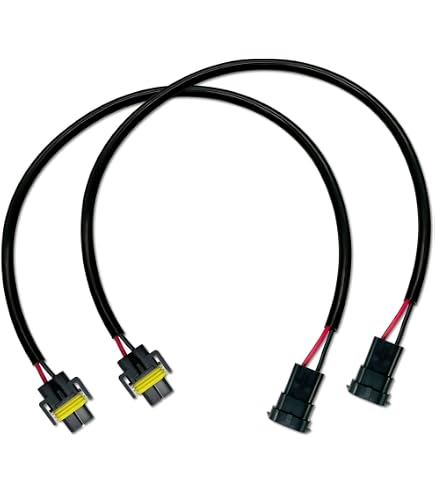2Pcs H11 H8 Female Connector Adapter Harness - Fog Light DRL Wiring Socket Plug