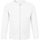 Boys Toddler Rash Guard Long Sleeve UPF 50+ Sun Protection Lightweight Swim Shirt for Baby Kids