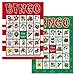 Santa Christmas Bingo Game - 18 Holiday Bingo Cards
