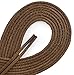 OrthoStep Waxed Very Thin Dress Round Light Brown 36 inch Shoelaces 2 Pair Pack