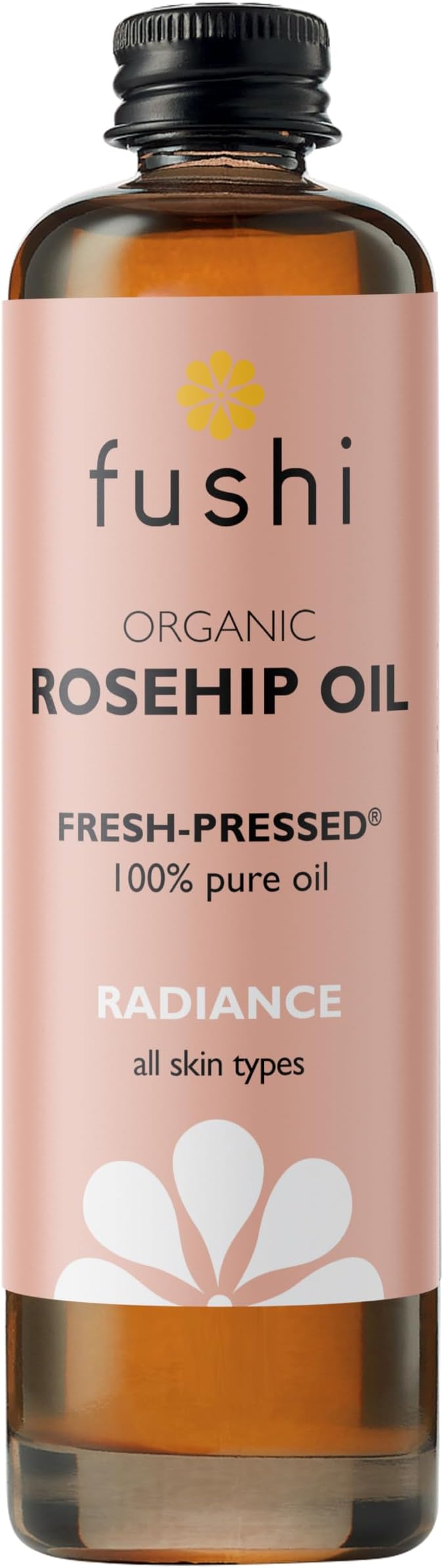 Fushi Organic Rosehip Seed Oil 100ml - Vitamin E, Fresh Pressed for Scars, Lines
