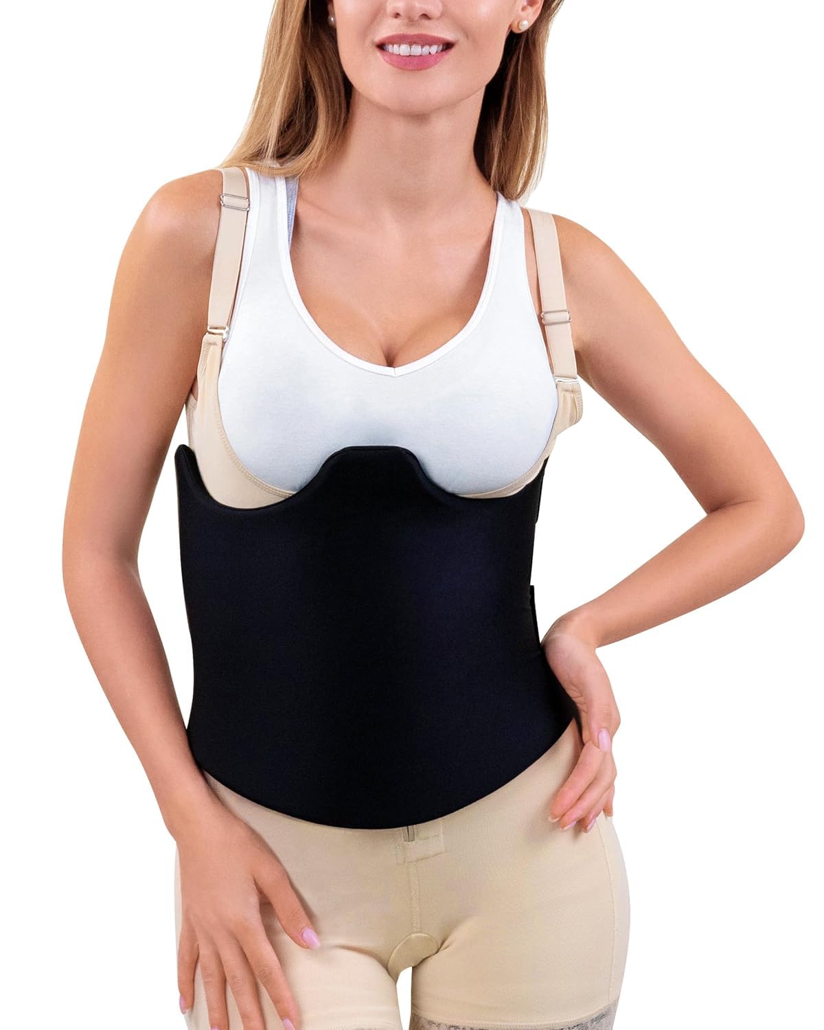 Photo 1 of Talk the Toks Post Surgery 360 Lipo Foam Wrap Around | Tummy Tuck Binder Post Surgery | Soft & Breathable Material, 360 Wrap around Liposuction | BBL Post Surgery Supplies (Medium)