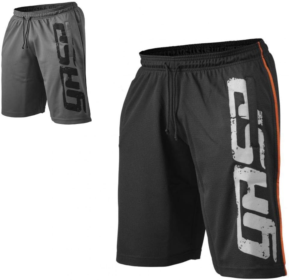 GASP Pro Mesh Shorts, 11" Mens Workout Shorts with Zipper Pockets, Gym Shorts