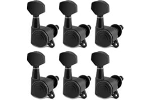 Rubatone Locking Guitar String Tuning Pegs Sealed Machine Heads Tuners Tuning Keys 6 In Line for Right Handed Electric Guitar