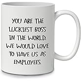 DOTAIN Funny Office Sayings Mug (11oz), Double Sided, Boss Sayings Gift