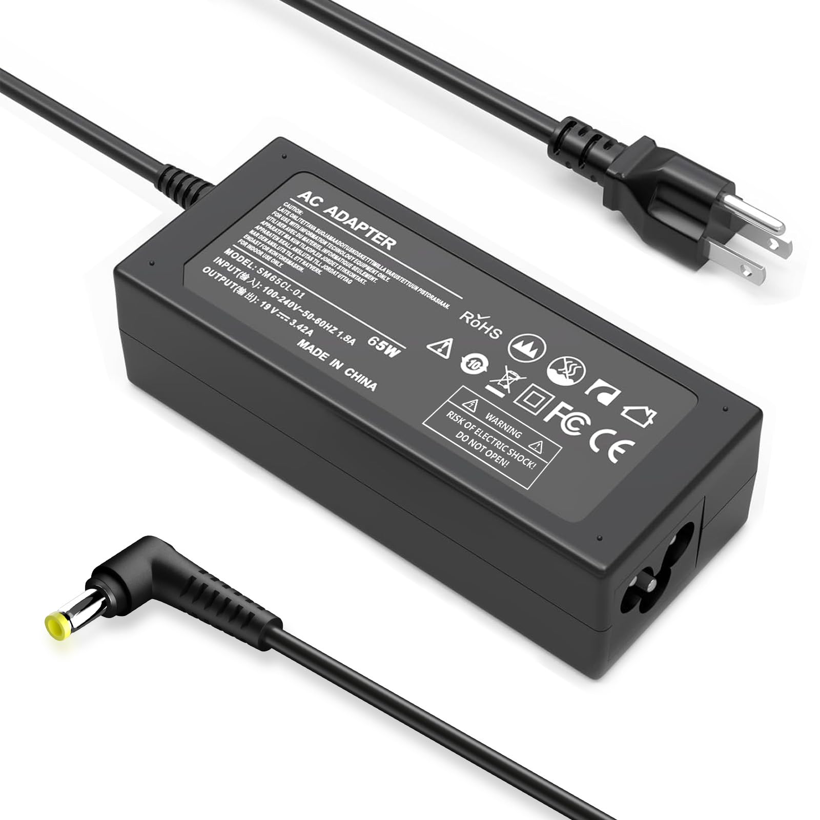 19V Power Cord Compatible with Acer Monitor R240HY